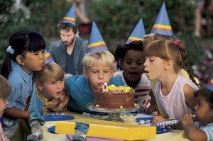 birthday party blue