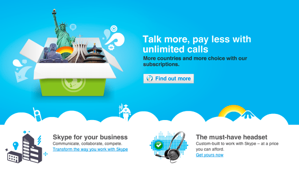 skype-landing-page
