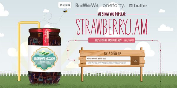 strawberry jam landing page strawberry jam landing page